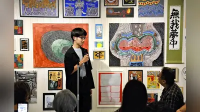支援学校生・岩間さんの作品展、宇治市役所で開催中
