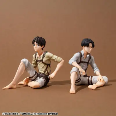 『進撃の巨人』エレンとリヴァイが手のひらサイズのフィギュアに、セットで17,600円
