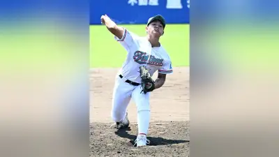 右肘手術乗り越え力投、常磐大・仲本投手が夏のマウンドに戻る
