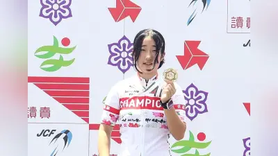 全国高校総体自転車女子1000mタイムトライアルで広島市工の池川楽々選手が自己ベストで優勝「序盤うまく走れた」と語る
