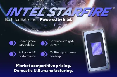 Intel、米国政府向け宇宙開発用SoC「Starfire」発表、Intel 18Aで製造