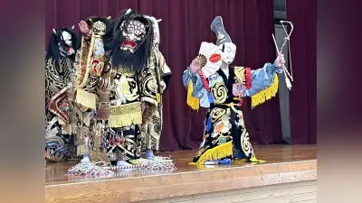 岩国高坂上分校の神楽クラブ、4年連続「神楽甲子園」出場へ 演目「三鬼」を公開リハーサルで披露
