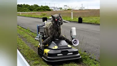 釧路空港に自走式オオカミ型ロボット導入、動物侵入6割減