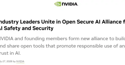 NVIDIAやMicrosoftなど30社以上が参加、「Open Secure AI Alliance」を設立