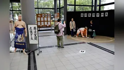 藤凌駕関の応援ブースが春日井市役所に設置、母校に横断幕