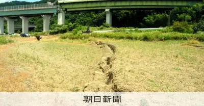 熊本地震から一夜明け、上空調査で日奈久断層帯の地表地震断層を確認 高速道路に段差、新幹線停車