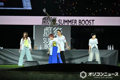TRF、『鷹祭 SUMMER BOOST』で代表曲3連発の圧巻パフォーマンス 球場の広さにSAM苦笑い「体力的に無理だった」