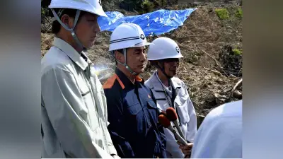山口県知事、平生町土砂崩れで現地視察「規模が大きい被害」、二次災害防止へ応急対応急ぐ