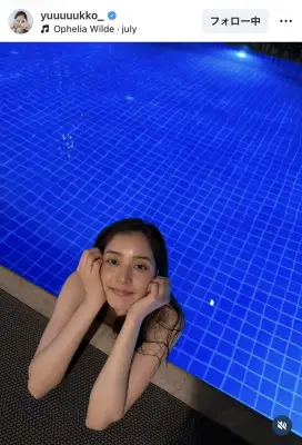 新木優子、水着でナイトプールの過去ショット公開「むし暑い!!」熱中症注意呼びかけ