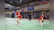 バドミントン女子複・橋村阿波組、準決勝敗退 来年総体３冠誓う