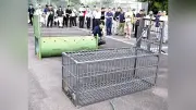 クマ捕獲用わなの使い方学ぶ研修会、美濃市で80人が参加