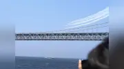 ブルーインパルス、鳴門海峡で特別クルーズ　遊覧船から迫力の飛行を観覧
