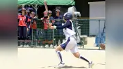 千葉経大付が延長タイブレイクで神村学園に競り勝つ、岡田が「魂のスイング」