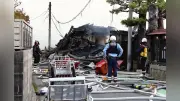 新潟の老舗酒造「越後鶴亀」で火災、近隣住宅に延焼もけが人なし