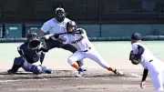 岐阜聖徳・村山選手、初のスクイズで追加点 ベスト８に貢献