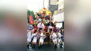飯塚山笠フィナーレ、舁き山が駆け抜け「オイサ」の声響く 新流が優勝