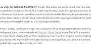 Instagram、他人の公開写真からAI動画を自動生成する機能を無効化 批判受け