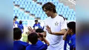 板倉滉らが福岡市で子どもと交流、W杯応援に感謝「すごく伝わった」