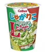 「じゃがりこ Lサイズ」にジェノベーゼピザ味が登場、バジル香る濃厚チーズが魅力