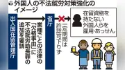 不法就労助長罪の欠格事由追加へ、入管庁が省庁に要請