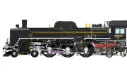 SLばんえつ物語C57形180号機、80周年記念で紫色の特別塗装