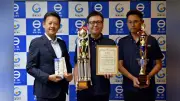 「金トビ名古屋きしめん」が乾麺GPで2連覇、蒲郡市長に報告