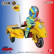 キカイダーがゼンマイ三輪車に乗ったソフビフィギュア「EX三輪車」発売