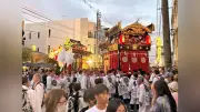 中津祇園が開幕、約600年の伝統 祇園車やみこし巡行