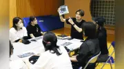 男鹿フェスボランティア説明会、防災講習も 津波対策を確認