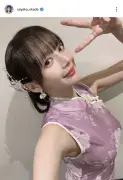 岡田紗佳、チャイナドレスで美ワキ披露「挑発しまくり」と反響