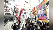 大間町で大漁祈願祭、大漁旗掲げ豊漁祈る 海の日に恒例行事
