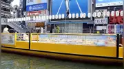 インターハイ盛り上げに大阪企業が協力、クラッシュアイス無料提供やもずやんバッジプレゼント
