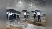 清風南海中高生、京大防災研究所で豪雨災害を体験