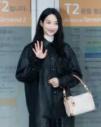 シン・ミナ、仁川空港でルイ・ヴィトンの高級バッグ「サイドトランク MM」披露 ジュエリーもきらり