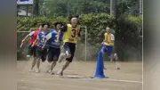 秀明学園体育大会、赤組が優勝 3校対抗リレーで本校Aチーム1位