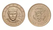 トランプ氏肖像の1ドル硬貨今秋発行、建国250年記念「神を信じる」刻印