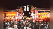 臼杵祇園まつり開幕、山車が疾走し観客歓声 県無形民俗文化財