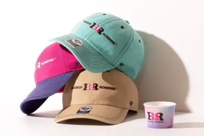 「'47」×サーティワン初コラボキャップ発売、人気フレーバー着想デザイン