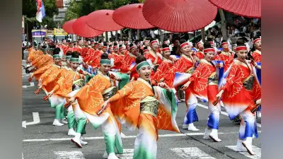 第73回よさこい祭り開幕、197チーム1万8千人が高知市中心部で演舞