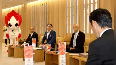アジア大会前にアスリート委員らが岐阜県知事と懇談、広瀬さん「共生社会の促進に」