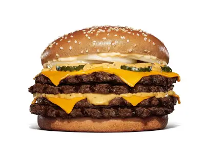 バーガーキング、直火焼きビーフ4枚の超大型バーガー「ダーティ ザ・ワンパウンダー」発売