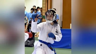 空手女子組手で福井工大福井・大滝姫来が3位、接近戦制す