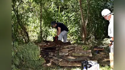 諏訪湖畔の無許可工作物40か所、県職員が撤去に苦戦