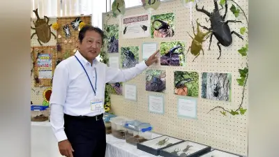 山口の信用金庫で昆虫展、ヘラクレスオオカブトなど展示
