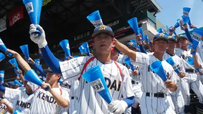 健大高崎が初の決勝進出、堅守で天理を1-0零封　応援統括官がスタンドを統率