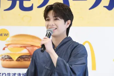 M!LK塩崎太智、マクドナルド新商品イベントでジェスチャーゲーム挑戦も不正解「無駄でしたね」