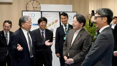 林芳正総務相、大阪・中之島クロスなど4カ所を視察 未来医療や自治体DXに「必要な支援」