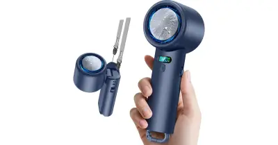 Amazonタイムセールで冷感プレート付き首掛け扇風機が39％オフの3499円、1万mAhで最長24時間