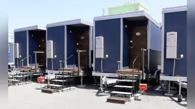 大牟田市、トレーラーハウスで災害時宿泊協定 ホテル運営会社と
