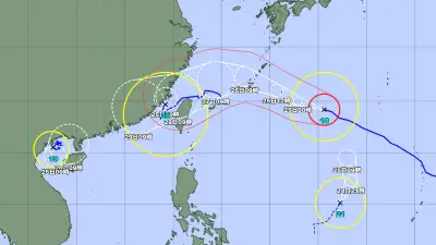日本近海で32年ぶり「クアドラプル台風」4つ同時発生 8月では1994年以来